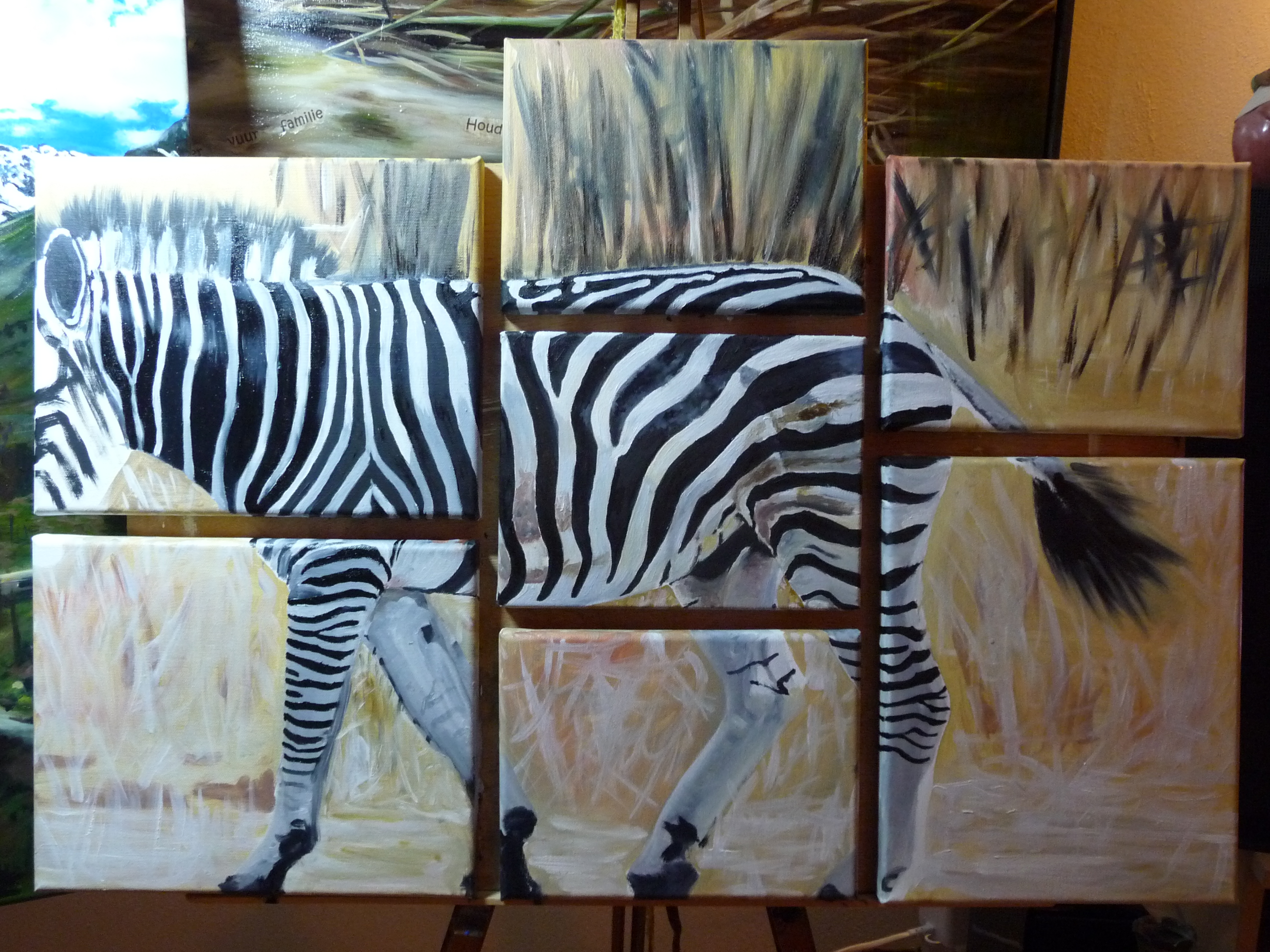 Zebra in de bush november